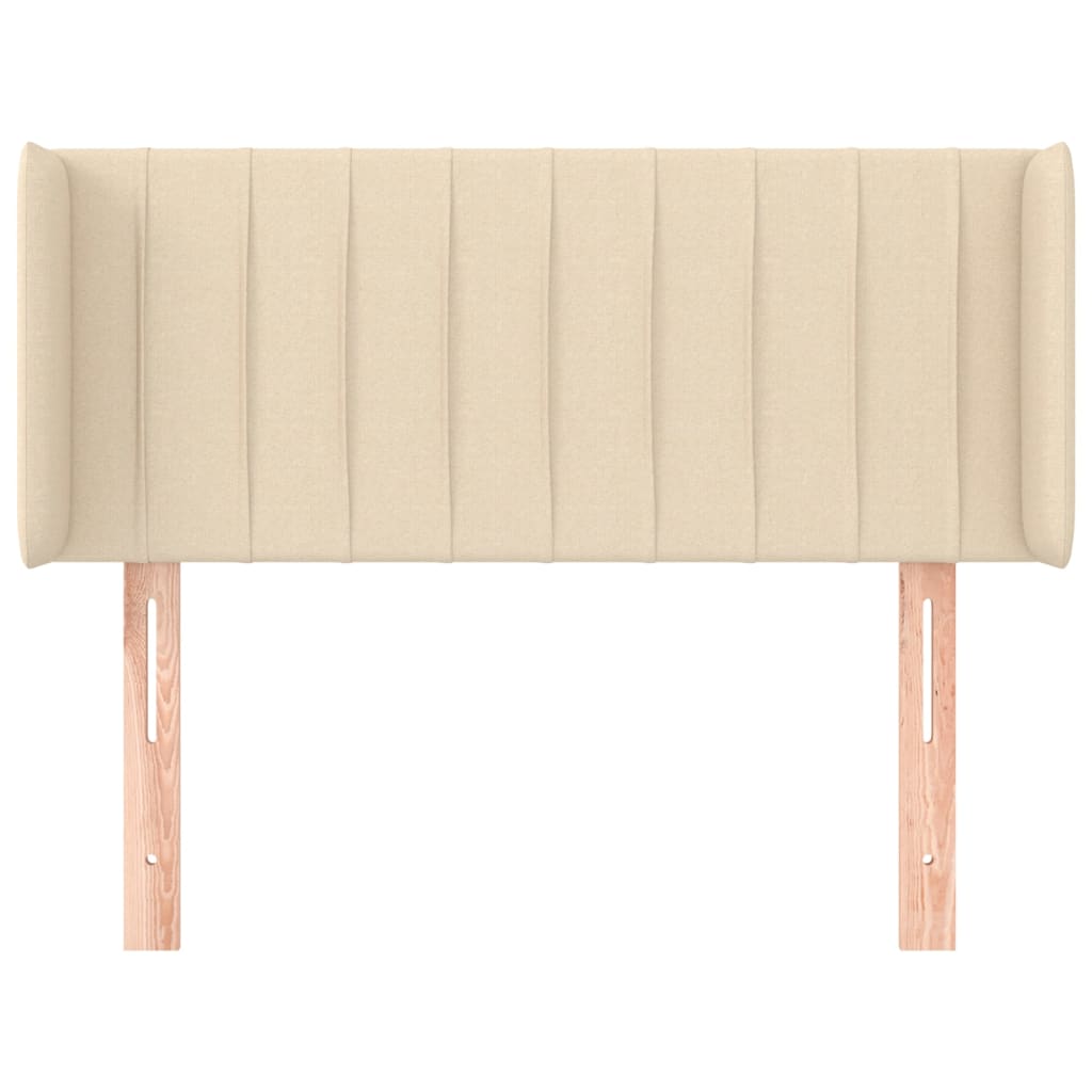 Testiera ad Orecchio Crema 83x16x78/88 cm in Tessuto | homemem39