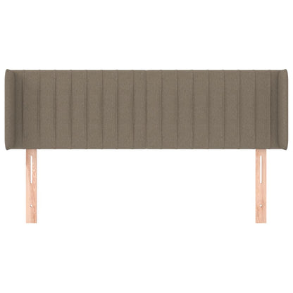 Testiera ad Orecchio Tortora 147x16x78/88 cm in Tessuto