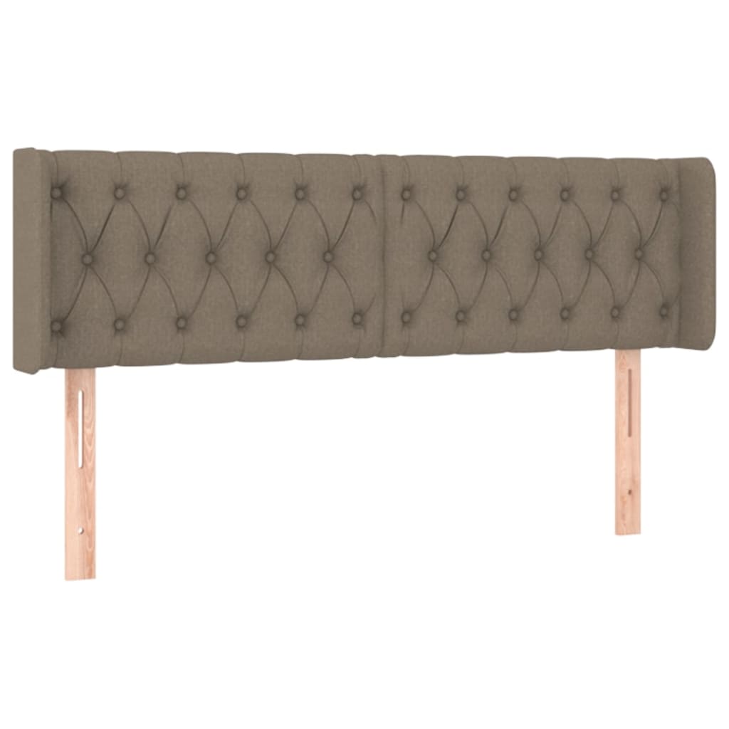 Testiera ad Orecchio Tortora 163x16x78/88 cm in Tessuto | homemem39