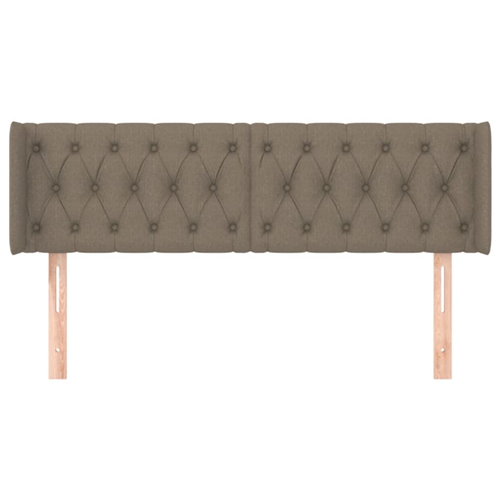 Testiera ad Orecchio Tortora 163x16x78/88 cm in Tessuto | homemem39