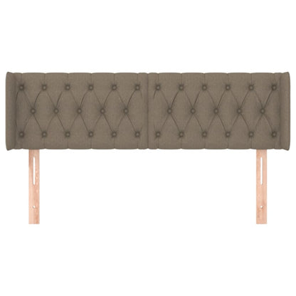 Testiera ad Orecchio Tortora 163x16x78/88 cm in Tessuto | homemem39