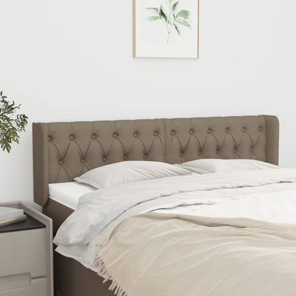 Testiera ad Orecchio Tortora 163x16x78/88 cm in Tessuto | homemem39