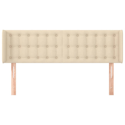 Testiera ad Orecchio Crema 147x16x78/88 cm in Tessuto | homemem39