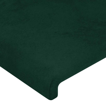 Testiera ad Orecchio Verde Scuro 147x23x118/128cm in Velluto | homemem39