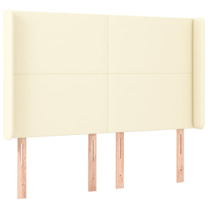 Testiera ad Orecchio Crema 147x16x118/128 cm in Similpelle