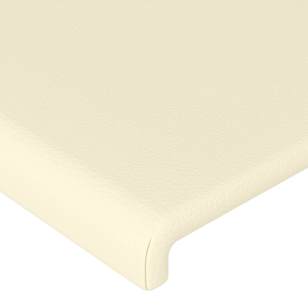 Testiera ad Orecchio Crema 183x16x118/128 cm in Similpelle | homemem39