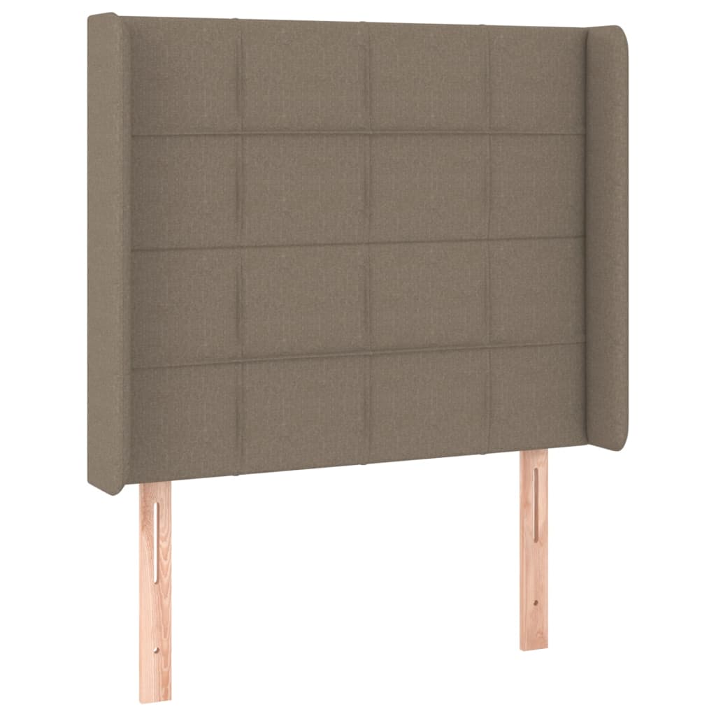 Testiera ad Orecchio Tortora 83x16x118/128 cm in Tessuto | homemem39