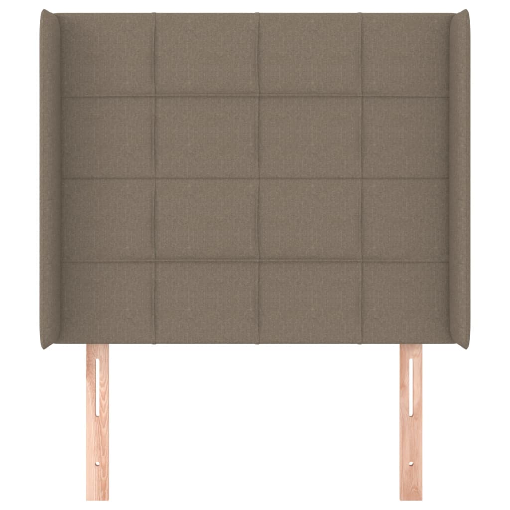 Testiera ad Orecchio Tortora 83x16x118/128 cm in Tessuto | homemem39