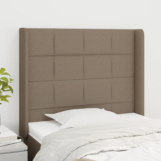 Testiera ad Orecchio Tortora 83x16x118/128 cm in Tessuto | homemem39