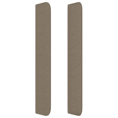 Testiera ad Orecchio Tortora 93x16x118/128 cm in Tessuto