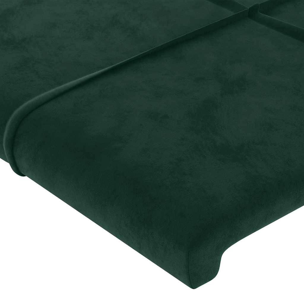 Testiera ad Orecchio Verde Scuro 83x16x118/128 cm in Velluto | homemem39