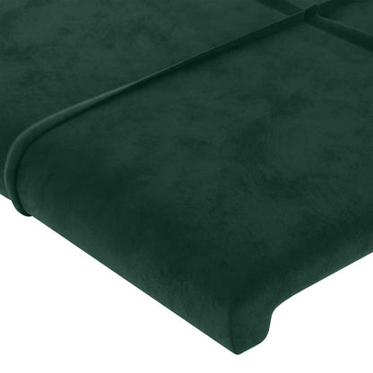 Testiera ad Orecchio Verde Scuro 103x16x118/128cm in Velluto | homemem39