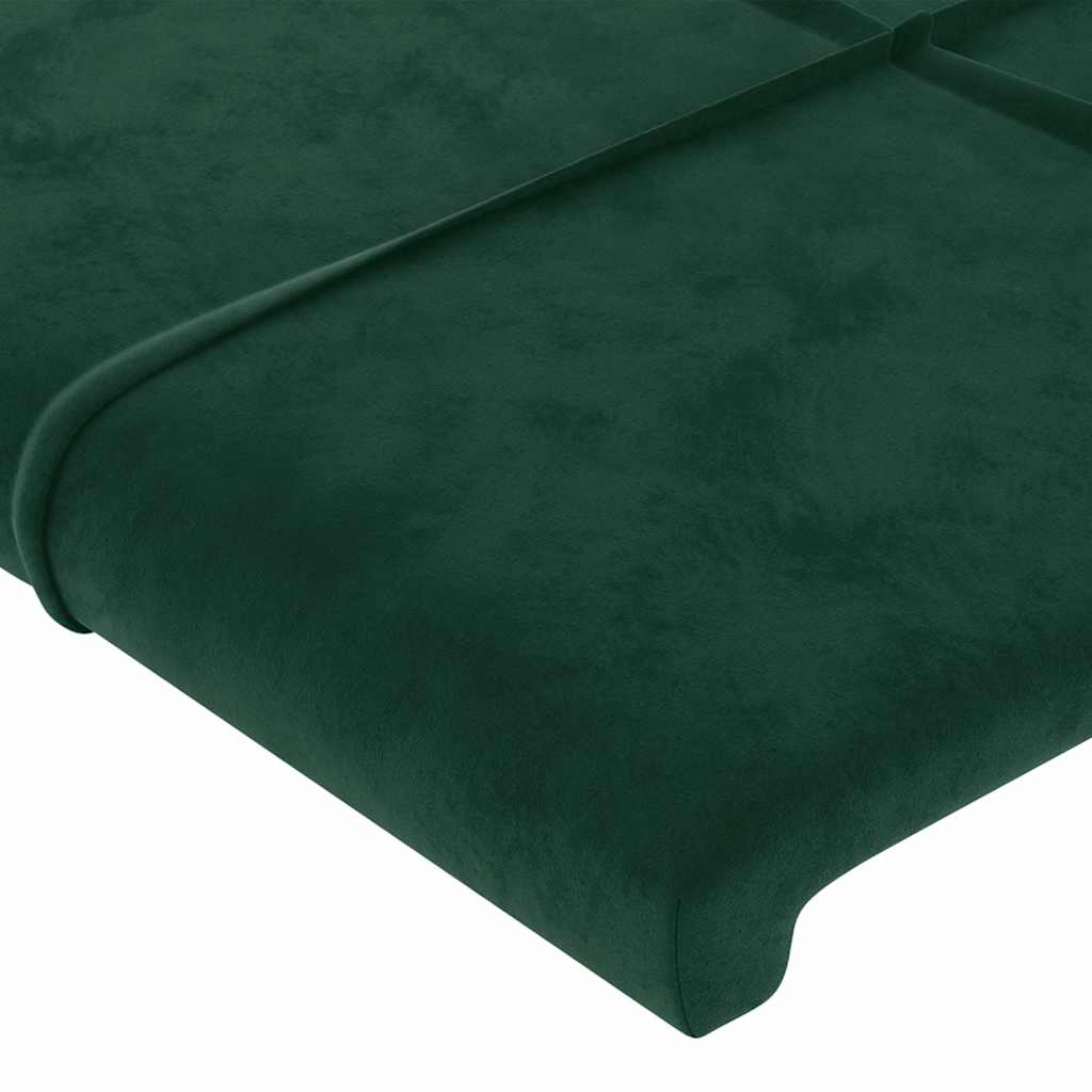 Testiera ad Orecchio Verde Scuro 183x16x118/128 cm in Velluto | homemem39