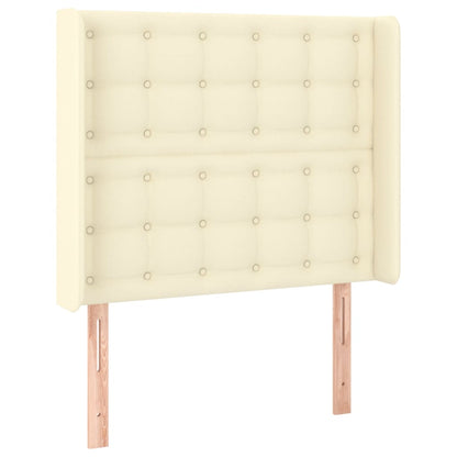 Testiera ad Orecchio Crema 103x16x118/128 cm in Similpelle | homemem39
