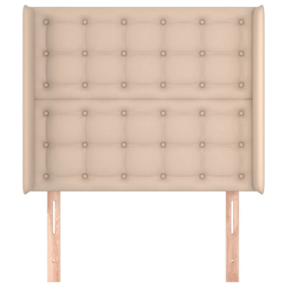 Testiera ad Orecchio Cappuccino 103x23x118/128 cm in Similpelle