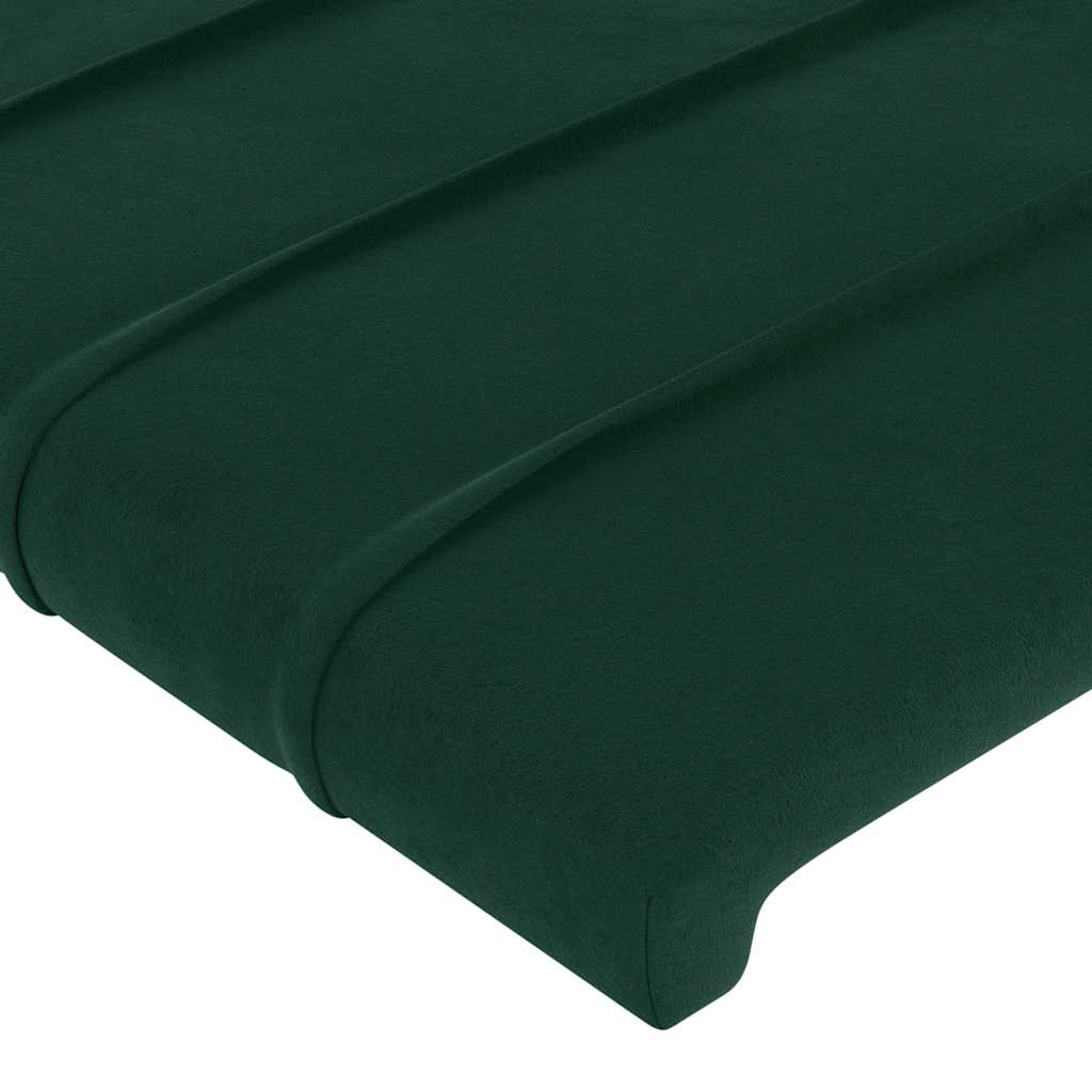 Testiera ad Orecchio Verde Scuro 103x16x118/128cm in Velluto | homemem39