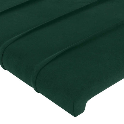 Testiera ad Orecchio Verde Scuro 103x16x118/128cm in Velluto | homemem39
