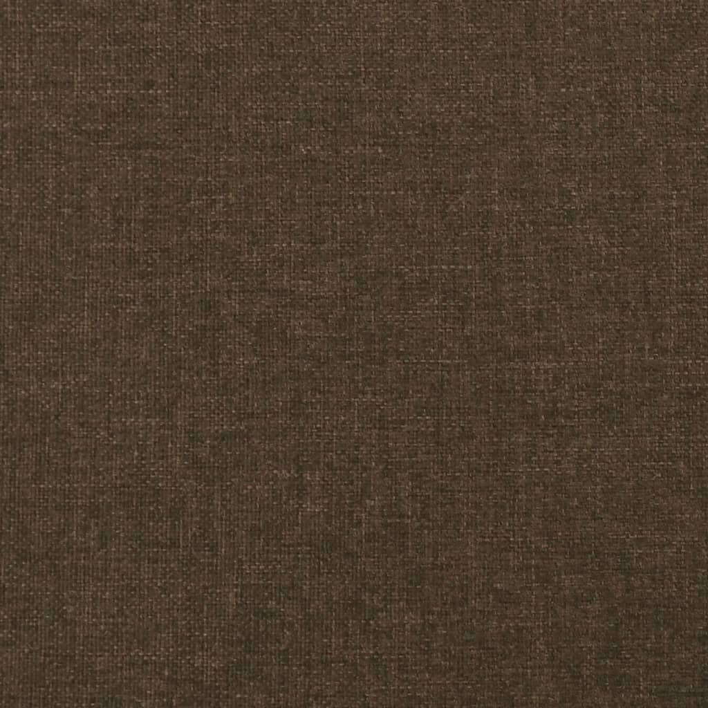 Testiera ad Orecchio Marrone Scuro 93x16x118/128 cm in Tessuto | homemem39