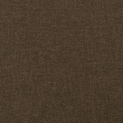 Testiera ad Orecchio Marrone Scuro 203x16x118/128 cm in Tessuto | homemem39