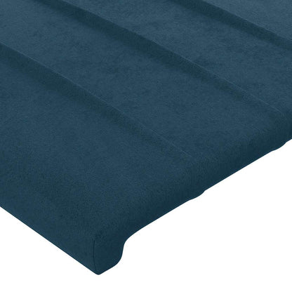Testiera ad Orecchio Blu Scuro 93x16x118/128 cm in Velluto | homemem39