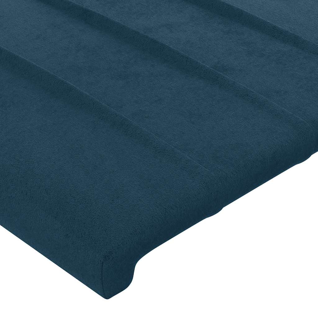 Testiera ad Orecchio Blu Scuro 103x16x118/128 cm in Velluto | homemem39