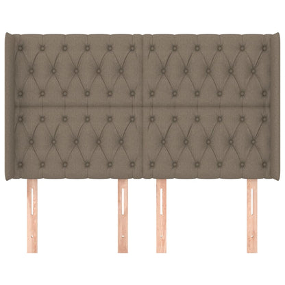 Testiera ad Orecchio Tortora 147x16x118/128 cm in Tessuto