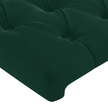 Testiera ad Orecchio Verde Scuro 83x16x118/128 cm in Velluto | homemem39