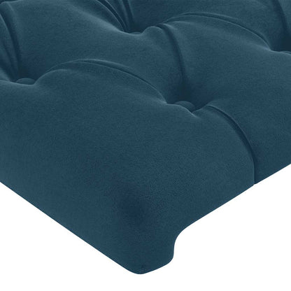 Testiera ad Orecchio Blu Scuro 147x16x118/128 cm in Velluto | homemem39