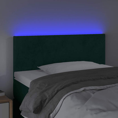 Testiera a LED Verde Scuro 80x5x78/88 cm in Velluto | homemem39