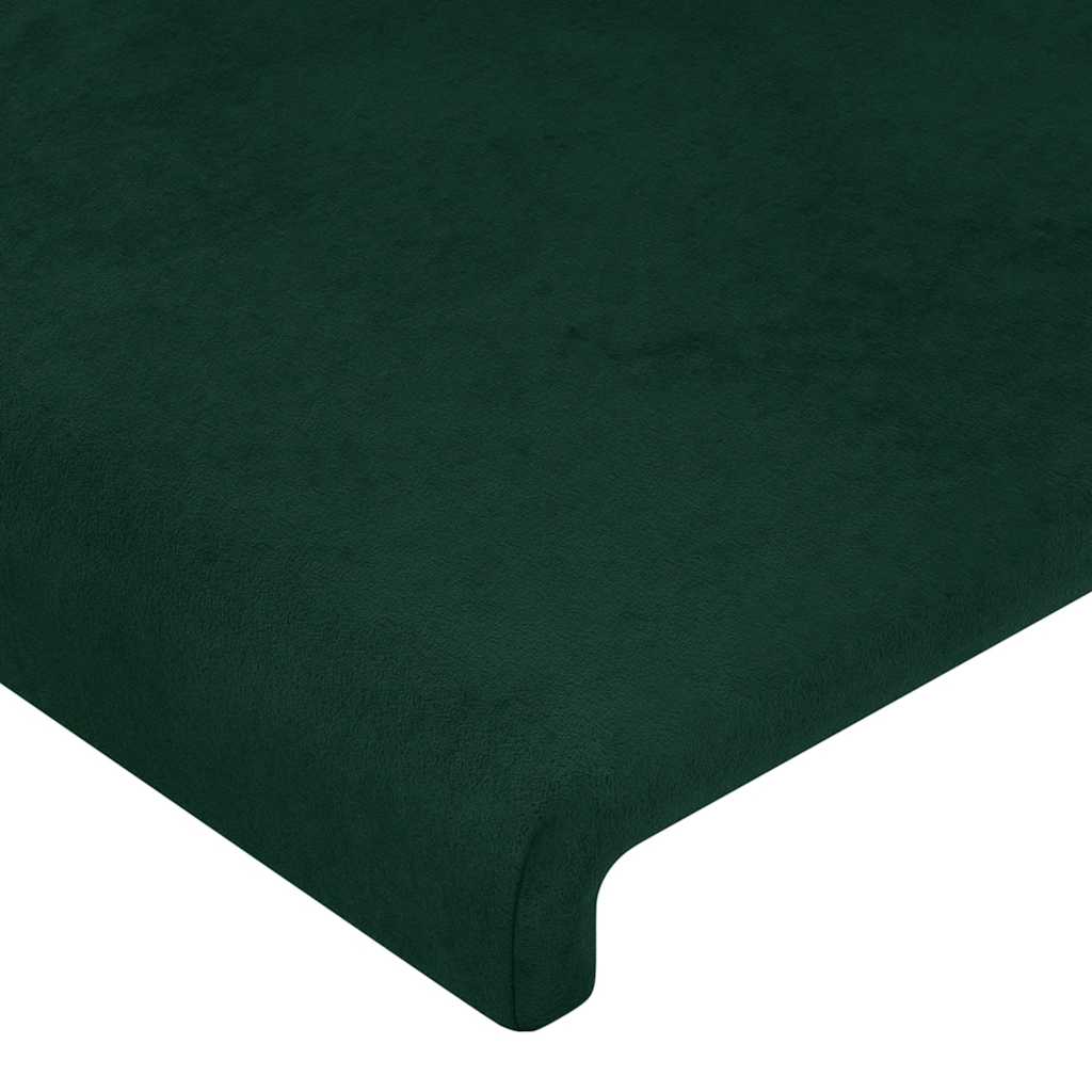 Testiera a LED Verde scuro 90x5x78/88 cm in Similpelle | homemem39