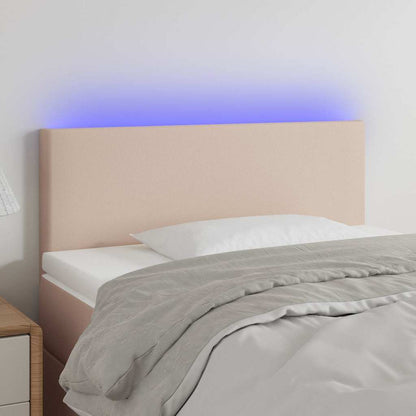 Testiera Cappuccino a LED /88 cm in Similpelle
