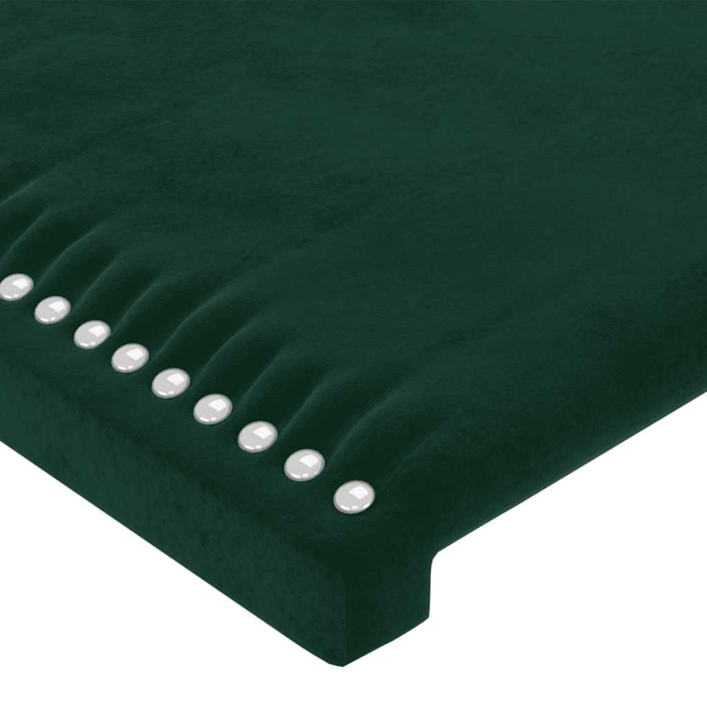 Testiera a LED Verde Scuro 80x5x78/88 cm in Velluto | homemem39