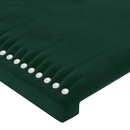 Testiera a LED Verde Scuro 200x5x78/88 cm in Velluto | homemem39