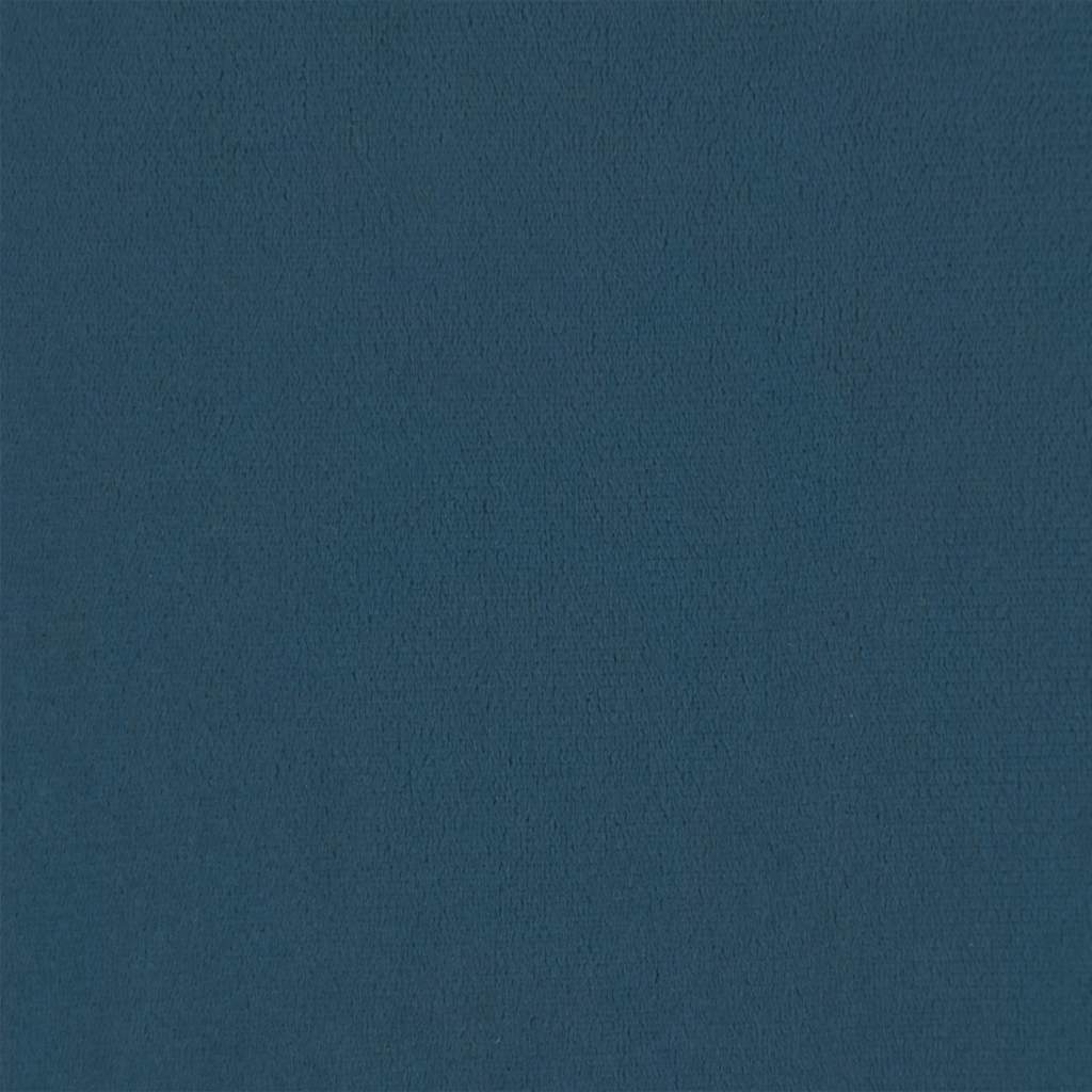 Testiera a LED Blu Scuro 144x5x78/88 cm in Velluto