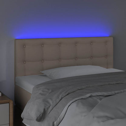 Testiera Cappuccino a LED /88 cm in Similpelle