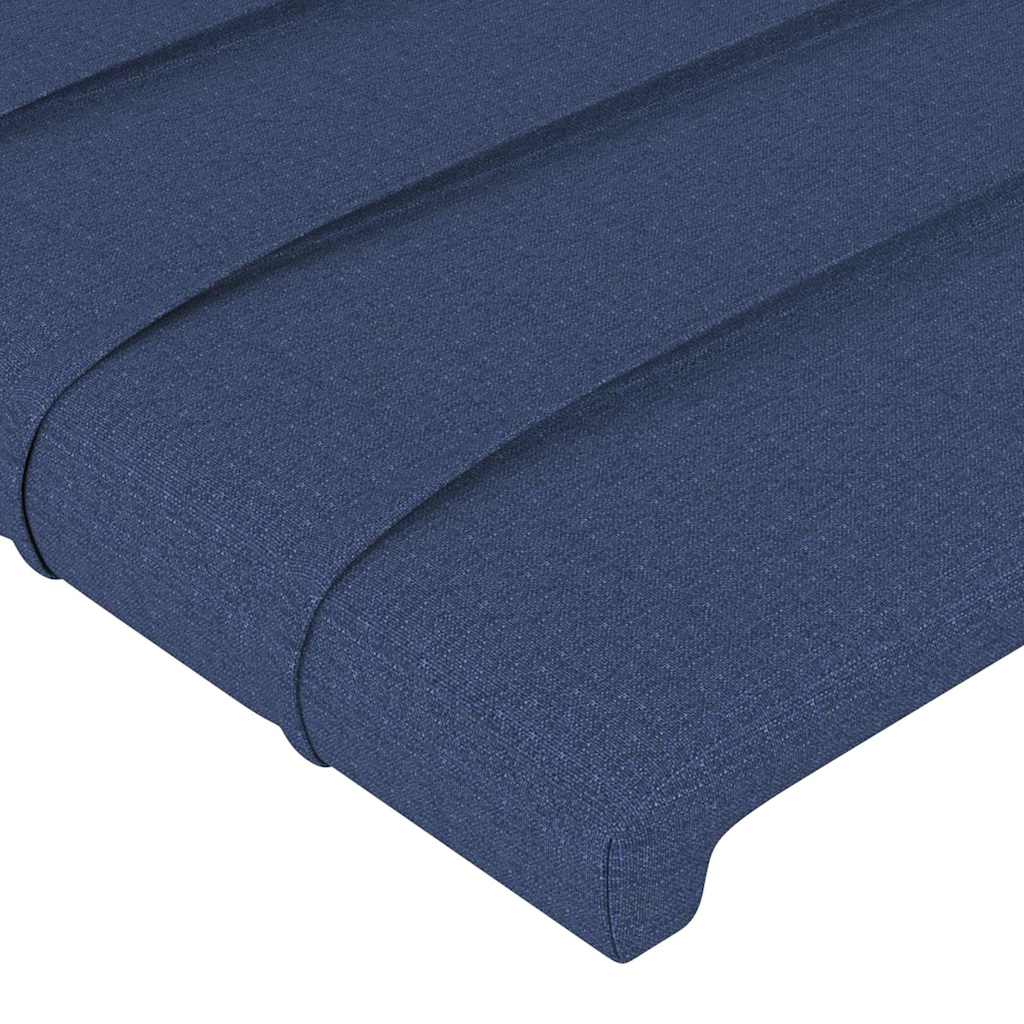 Testiera a LED Blu 90x5x78/88 cm in Tessuto