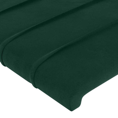 Testiera a LED Verde scuro 90x5x78/88 cm in Similpelle | homemem39