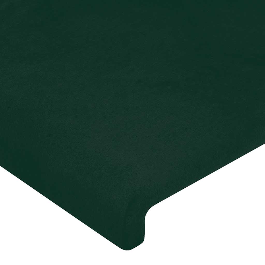 Testiera a LED verde Scuro 80x5x118/128 cm in Velluto | homemem39