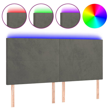 Testiera a LED GrigioScuro /128cm