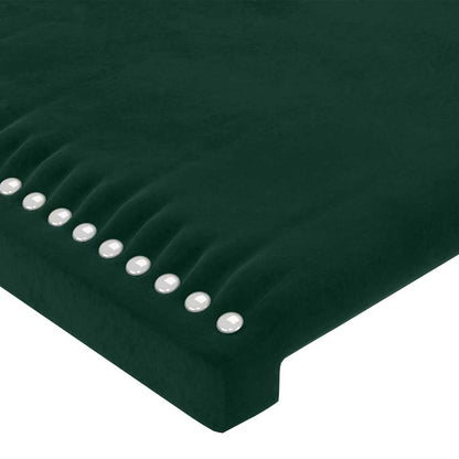 Testiera a LED Verde Scuro 200x5x118/128 cm in Velluto | homemem39