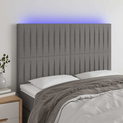 Testiera a LED GrigioScuro /128cm inTessuto