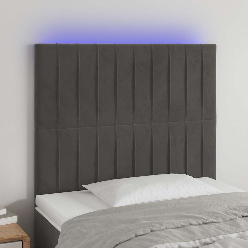 Testiera a LED GrigioScuro /128cm