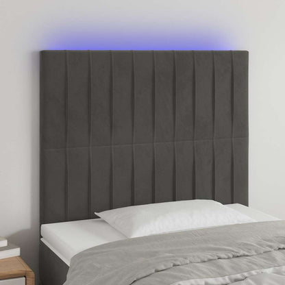 Testiera a LED GrigioScuro /128cm
