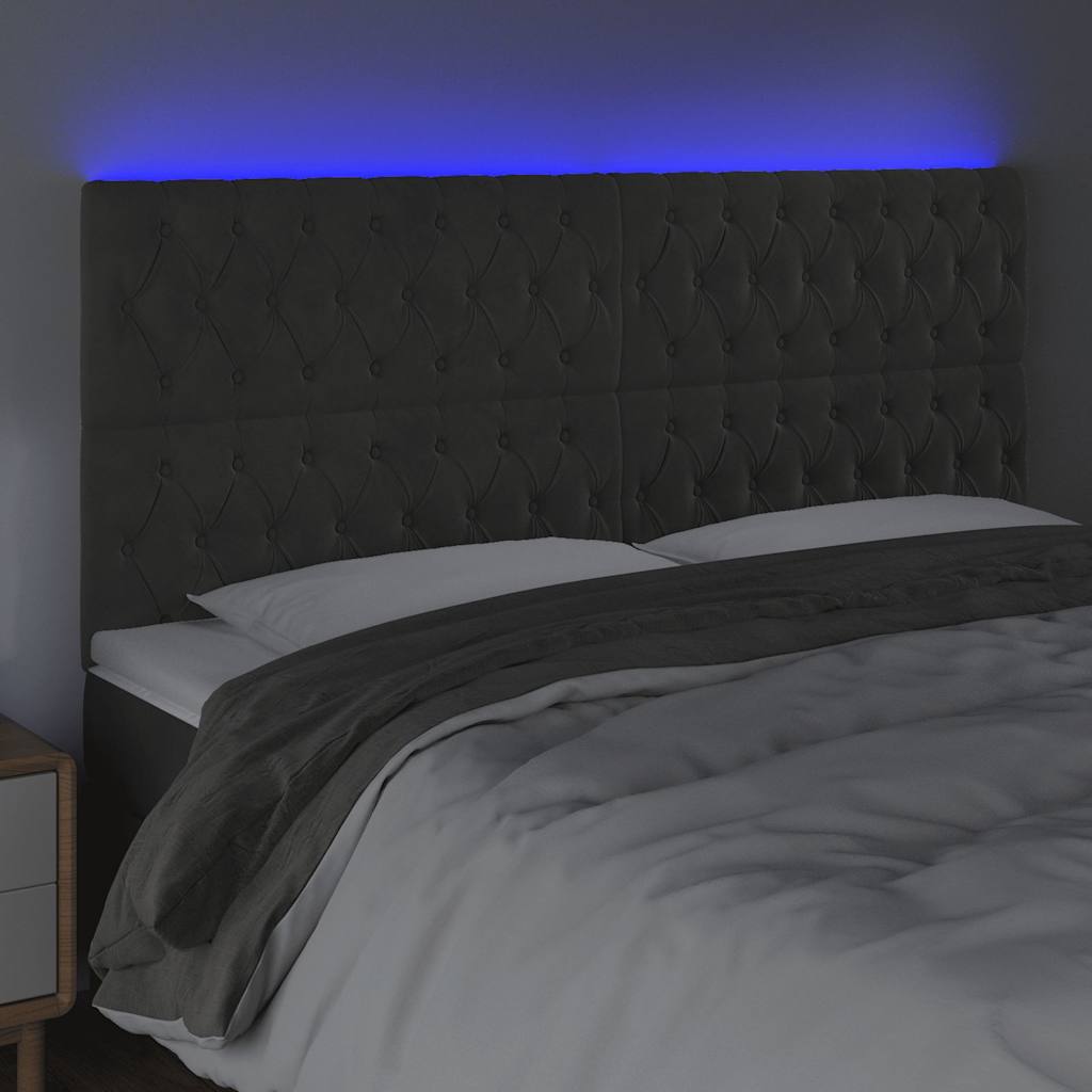 Testiera a LED GrigioScuro /128cm