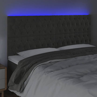 Testiera a LED GrigioScuro /128cm