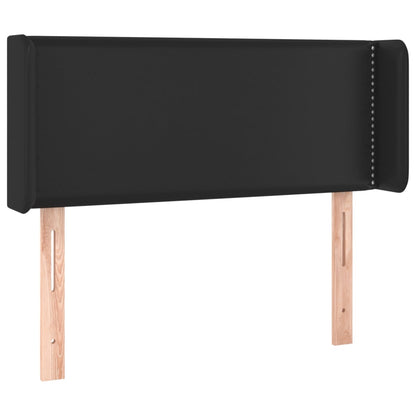 Testiera a LED Nera 83x16x78/88 cm in Similpelle - homemem39