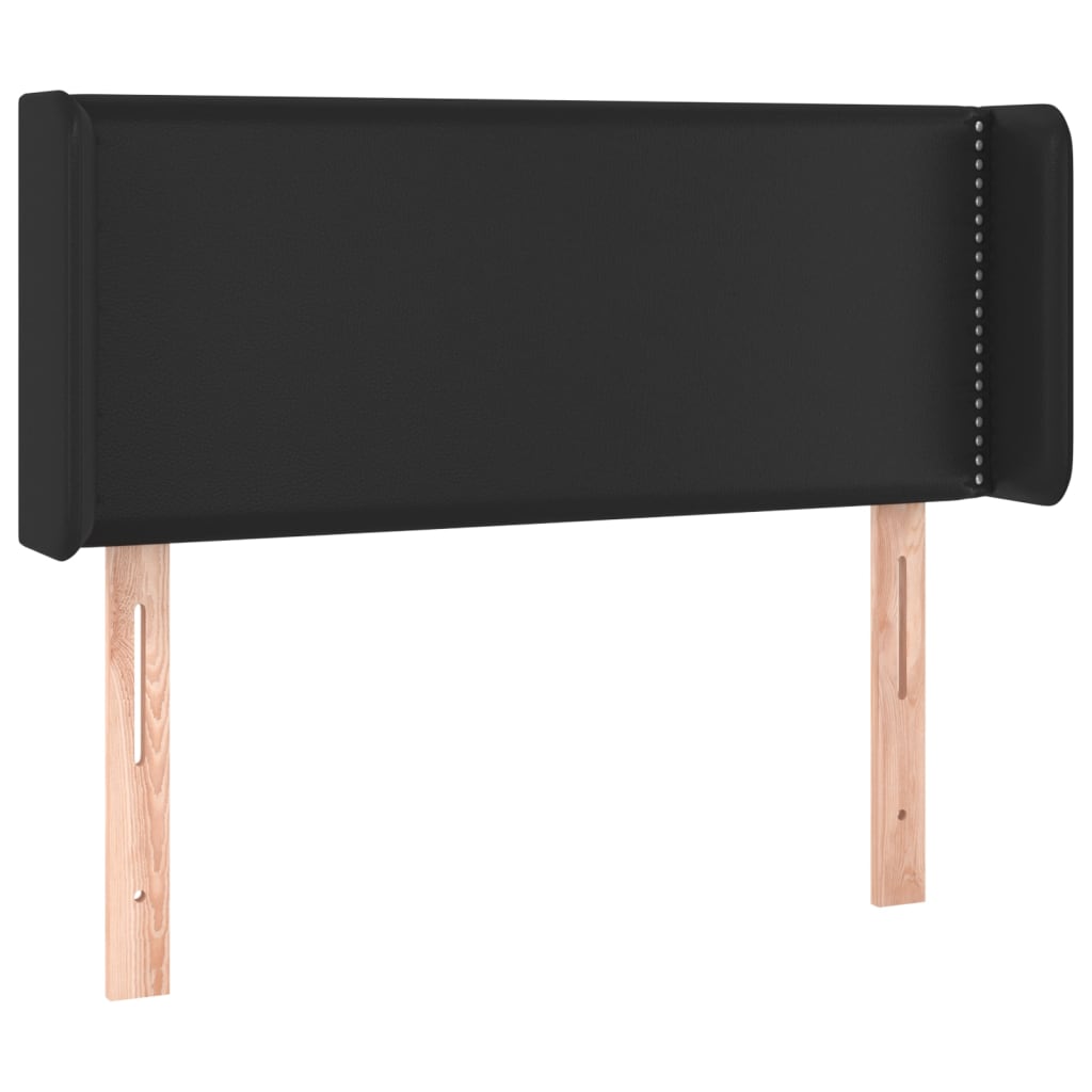 Testiera a LED Nera 103x16x78/88 cm in Similpelle - homemem39