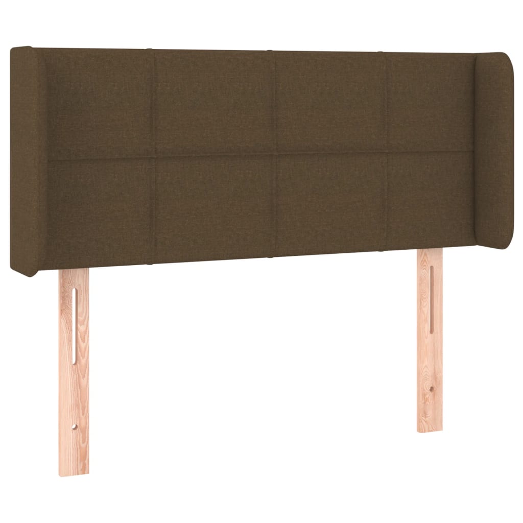Testiera a LED Marrone Scuro 83x16x78/88 cm in Tessuto | homemem39