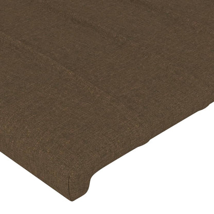Testiera a LED Marrone Scuro 83x16x78/88 cm in Tessuto | homemem39