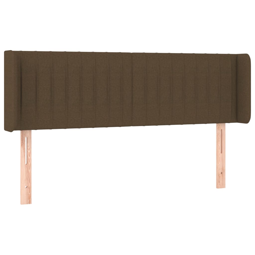 Testiera a LED Marrone Scuro 147x16x78/88 cm in Tessuto | homemem39